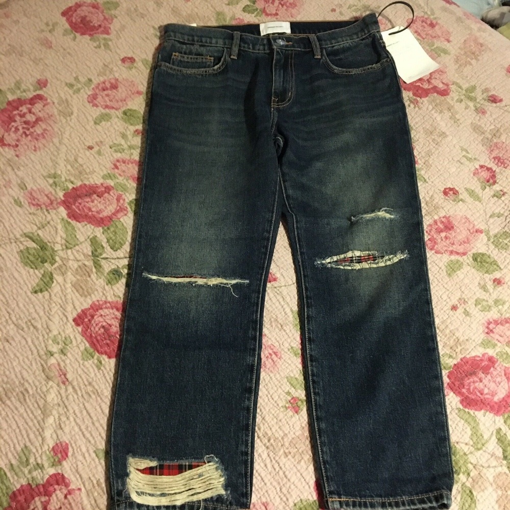 Current/Elliott The Repaired Fling Cropped Size 27